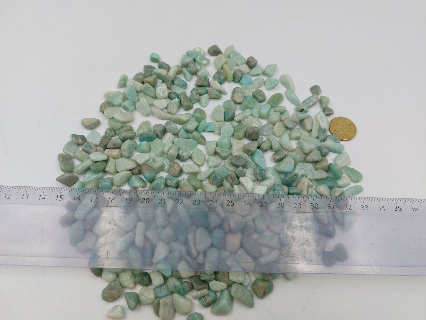 Amazonite Polished Crystal Chips, Tumbled Healing Gemstone, New Age Polished Semi-Precious Rocks