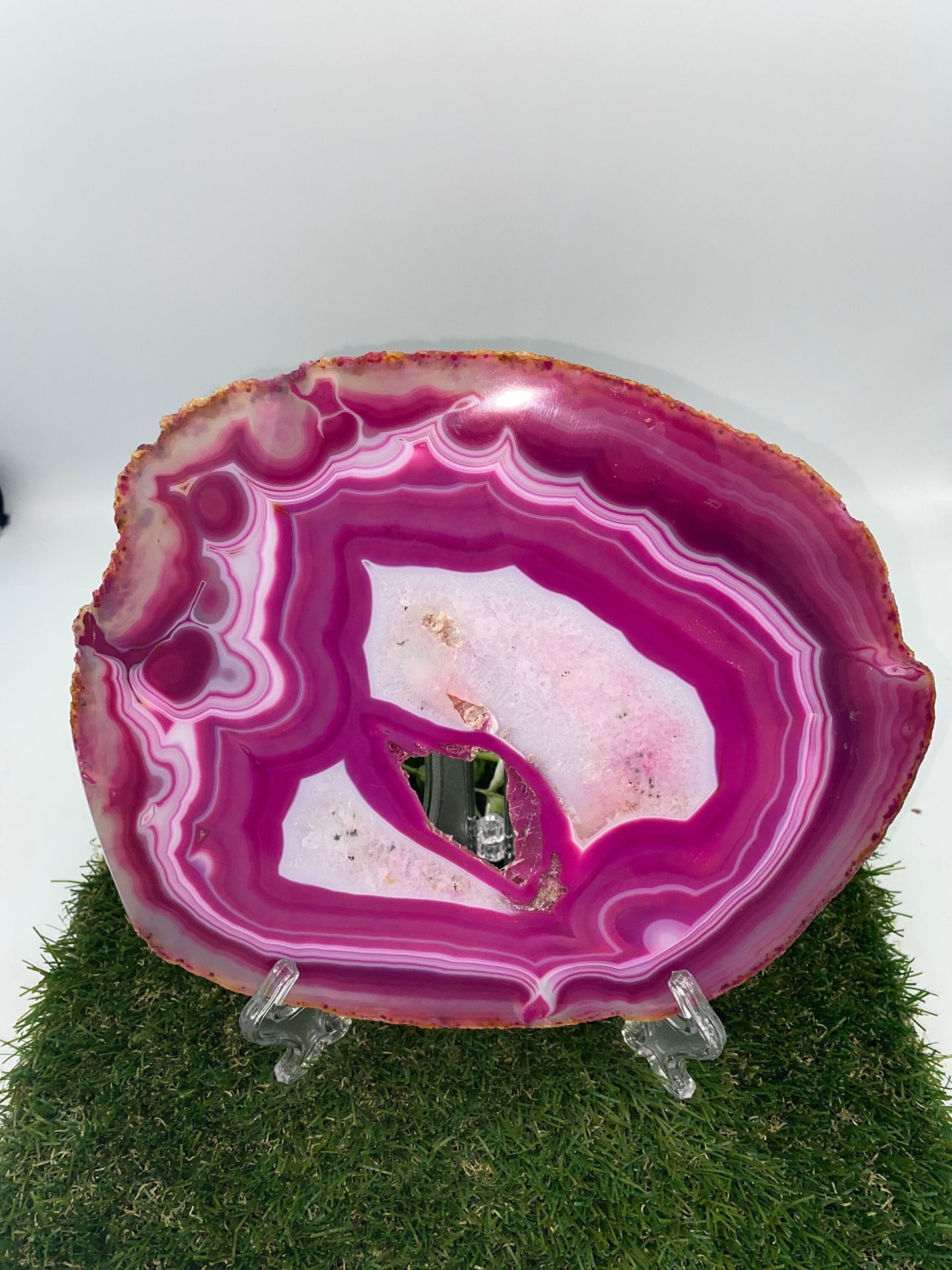 Pink Agate, Natural Agate Slice Coaster, Agate Slice For Home Decoration, Bohemian Agate, Finding Coaster