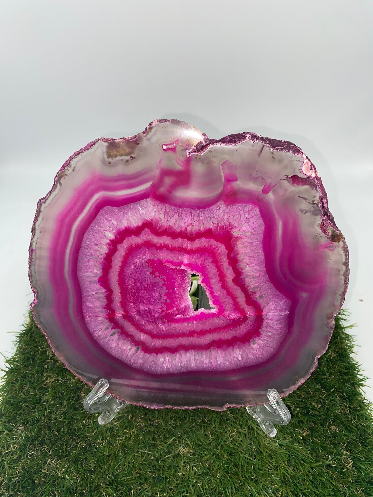 Pink Agate, Natural Agate Slice Coaster, Agate Slice For Home Decoration, Bohemian Agate, Finding Coaster