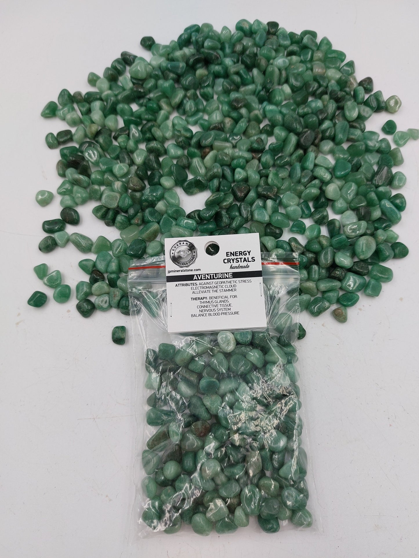 Aventurine Polished Crystal Chips, Tumbled Healing Gemstone, New Age Polished Semi-Precious Rocks