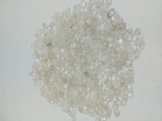 Clear Quartz Polished Crystal Chips, Tumbled Healing Gemstone, New Age Polished Semi-Precious Rocks