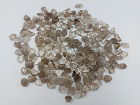 Smokey Quartz Polished Crystal Chips, Tumbled Healing Gemstone, New Age Polished Semi-Precious Rocks