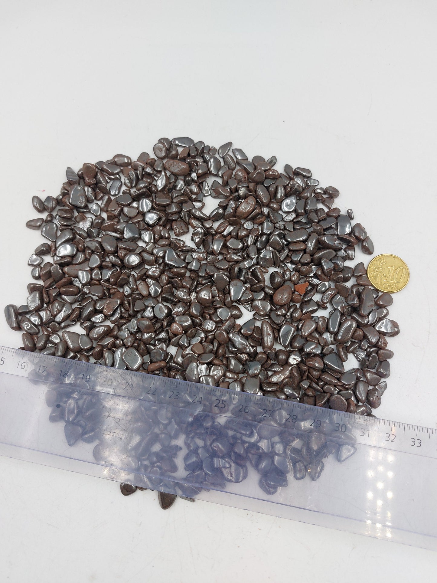 Hematite Polished Crystal Chips, Tumbled Healing Gemstone, New Age Polished Semi-Precious Rocks