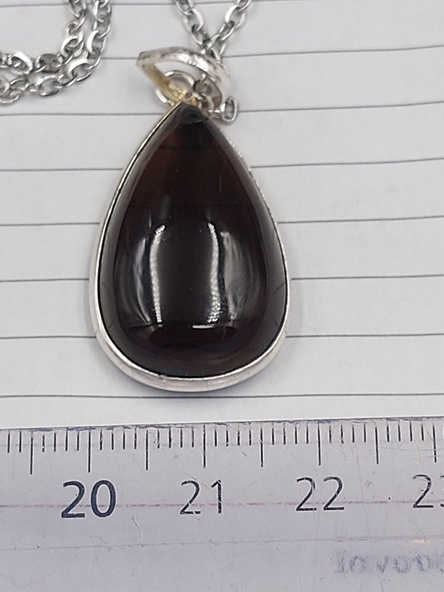 Luxury Smoked Quartz Sterling Silver 925 Pendant Cabochon Cut Healing Crystal Accessories Zodiac Mineral Stone