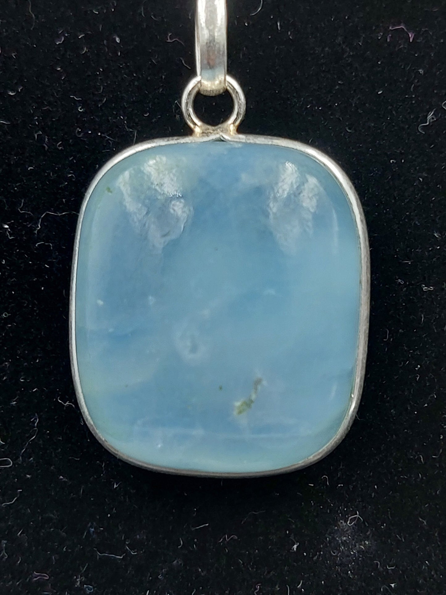Aquamarine Crystal Necklace Silver 925 Top Quality