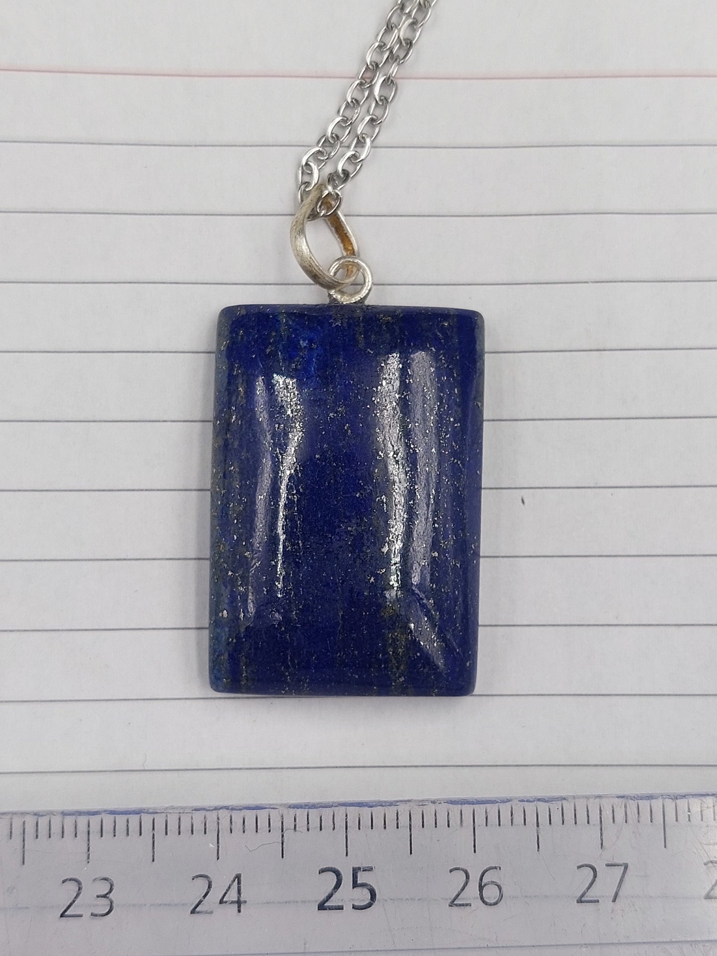 Lapis Lazuli Crystal Necklace Silver 925