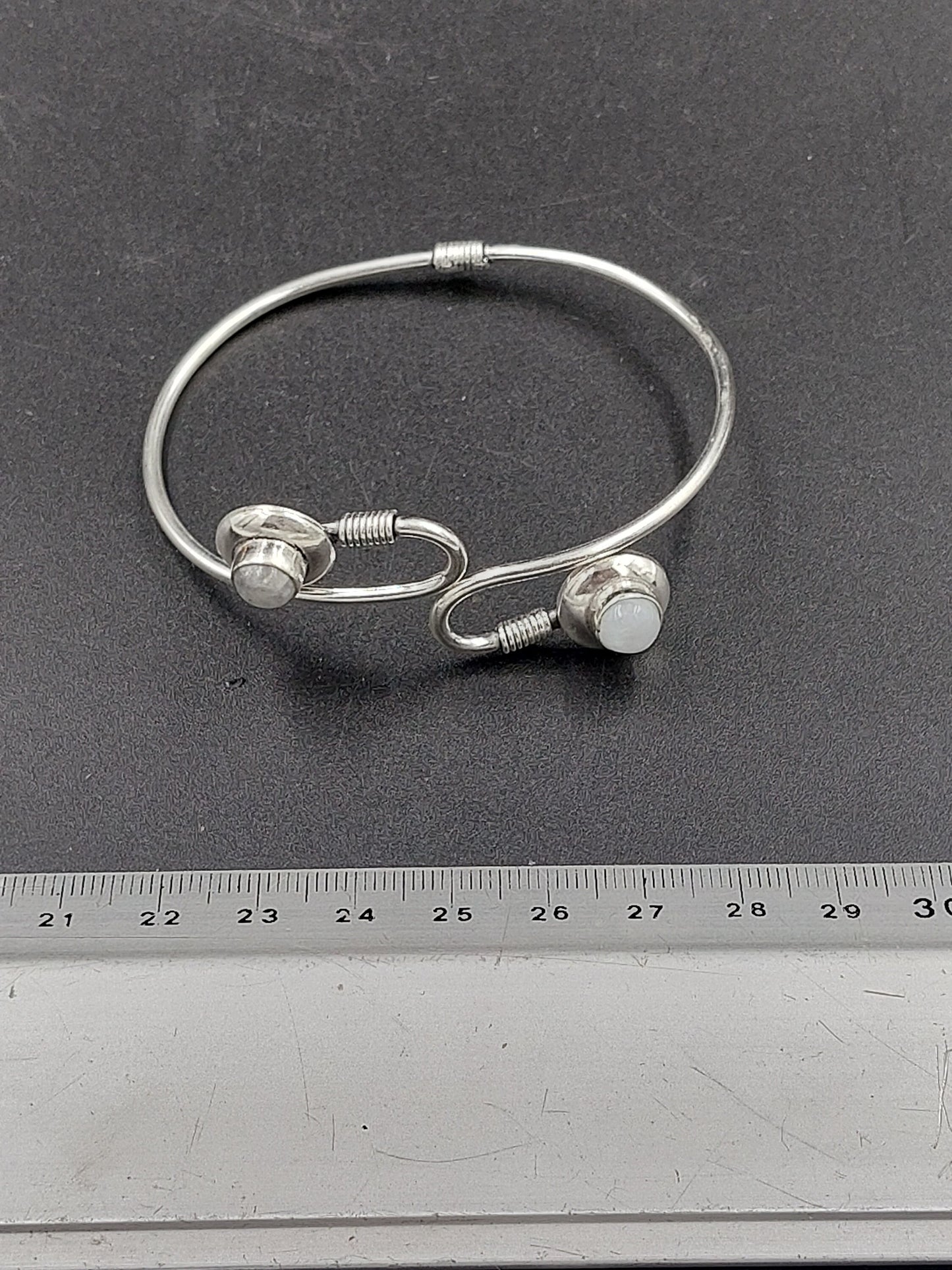 Moonstone Crystal Bracelet Silver Plated