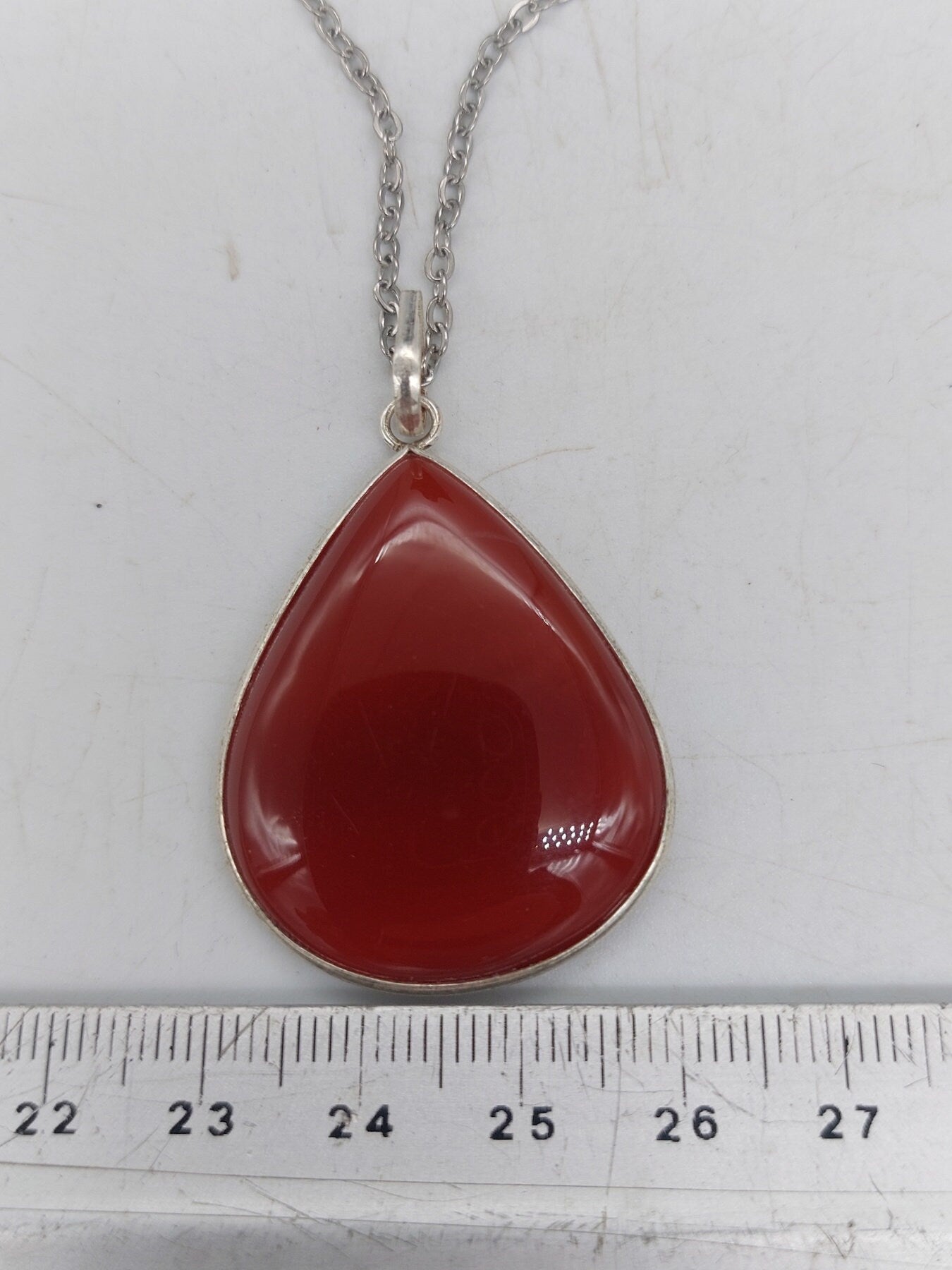 Carnelian Sterling Silver 925 Pendant Cabochon Cut Healing Crystal