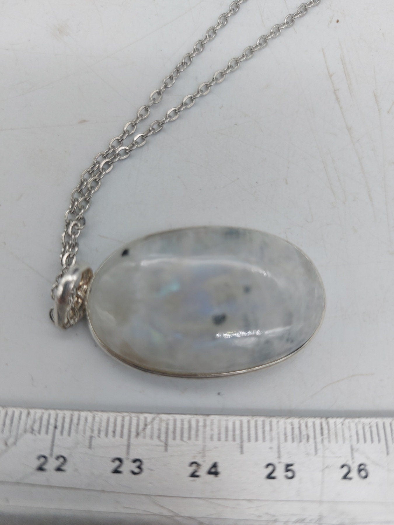 Moonstone Sterling Silver 925 Pendant Cabochon Cut Healing Crystal