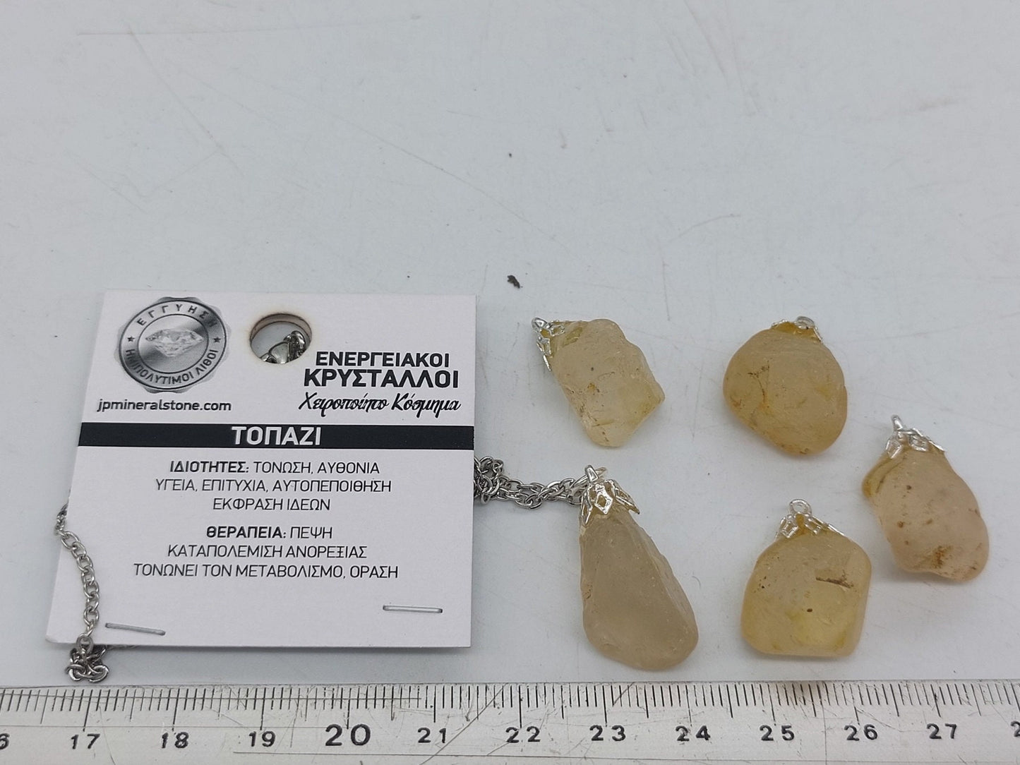 Natural Topaz Crystal Necklace