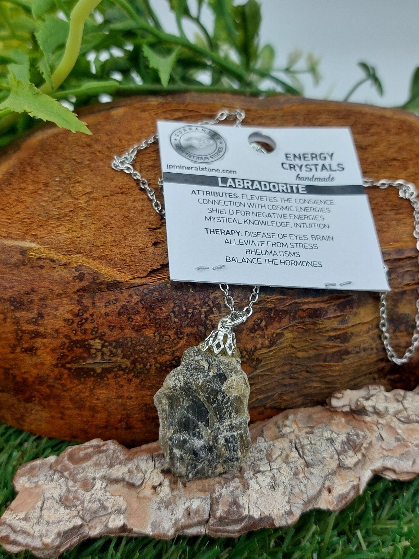 Natural Labradorite Crystal Necklace