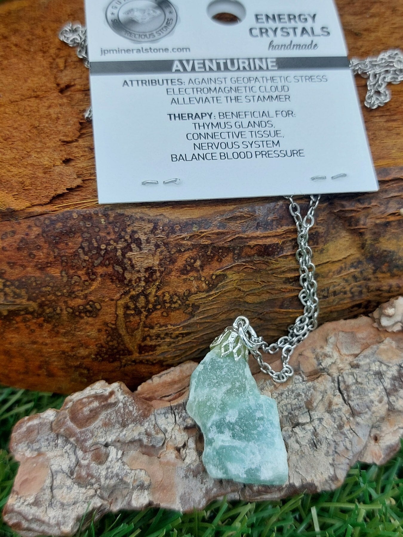 Natural Aventurine Crystal Necklace