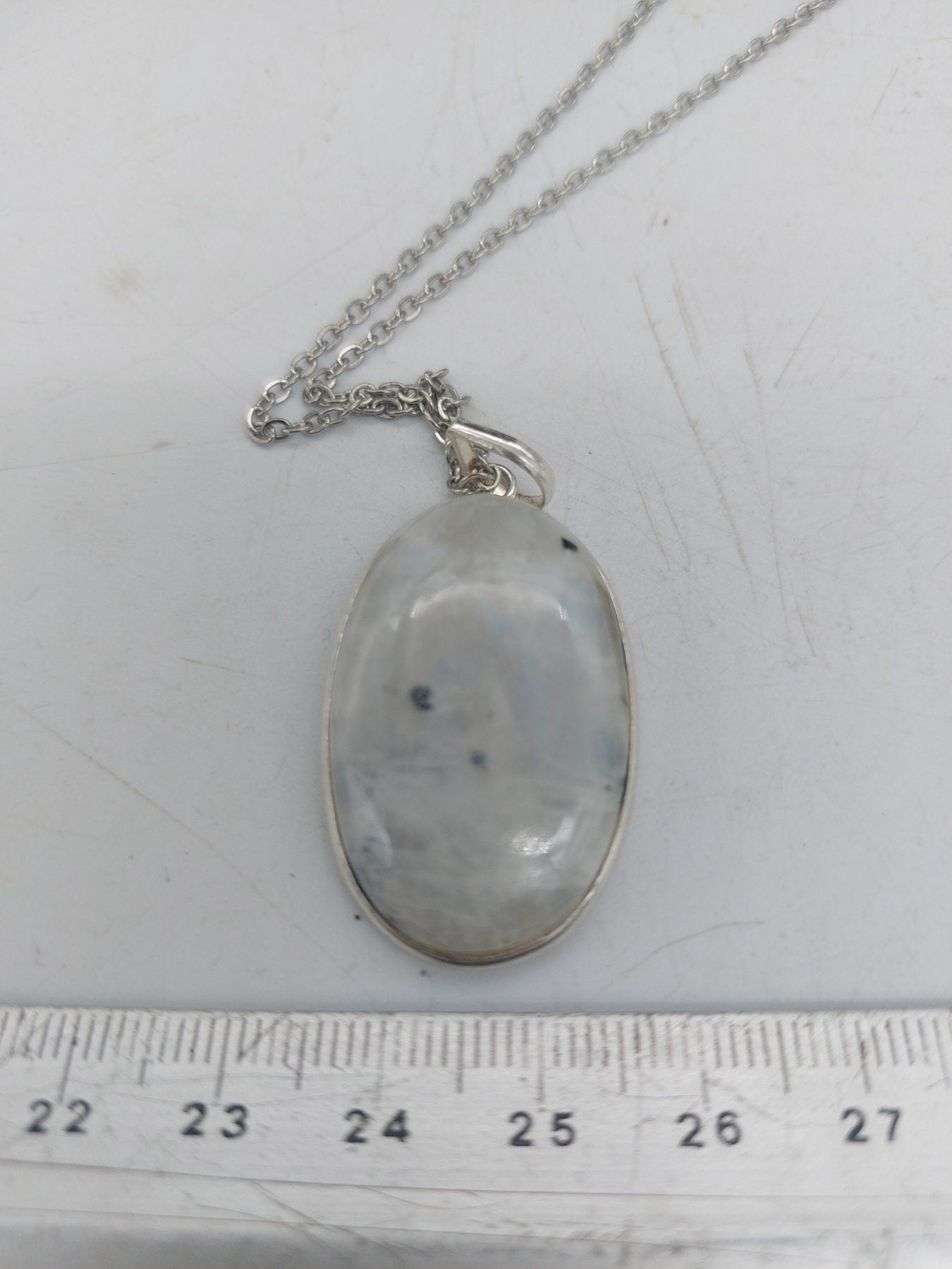 Moonstone Sterling Silver 925 Pendant Cabochon Cut Healing Crystal
