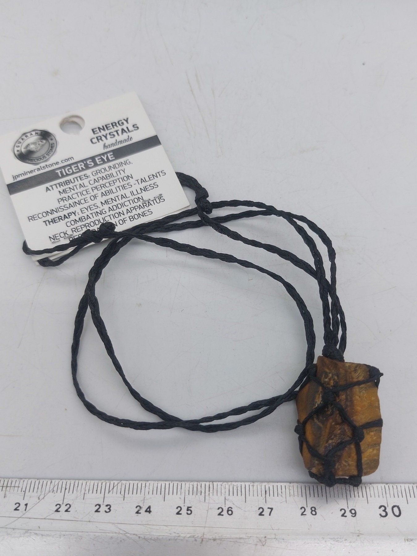 Tiger Eye  Macrame Wrapped Necklace - Protection Gift Accessories