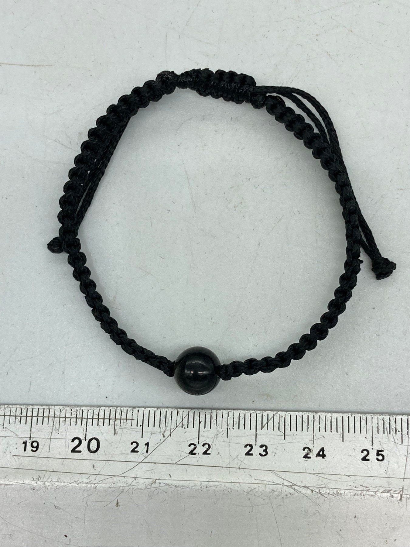 Smoky Quartz Bead Macrame Bracelet