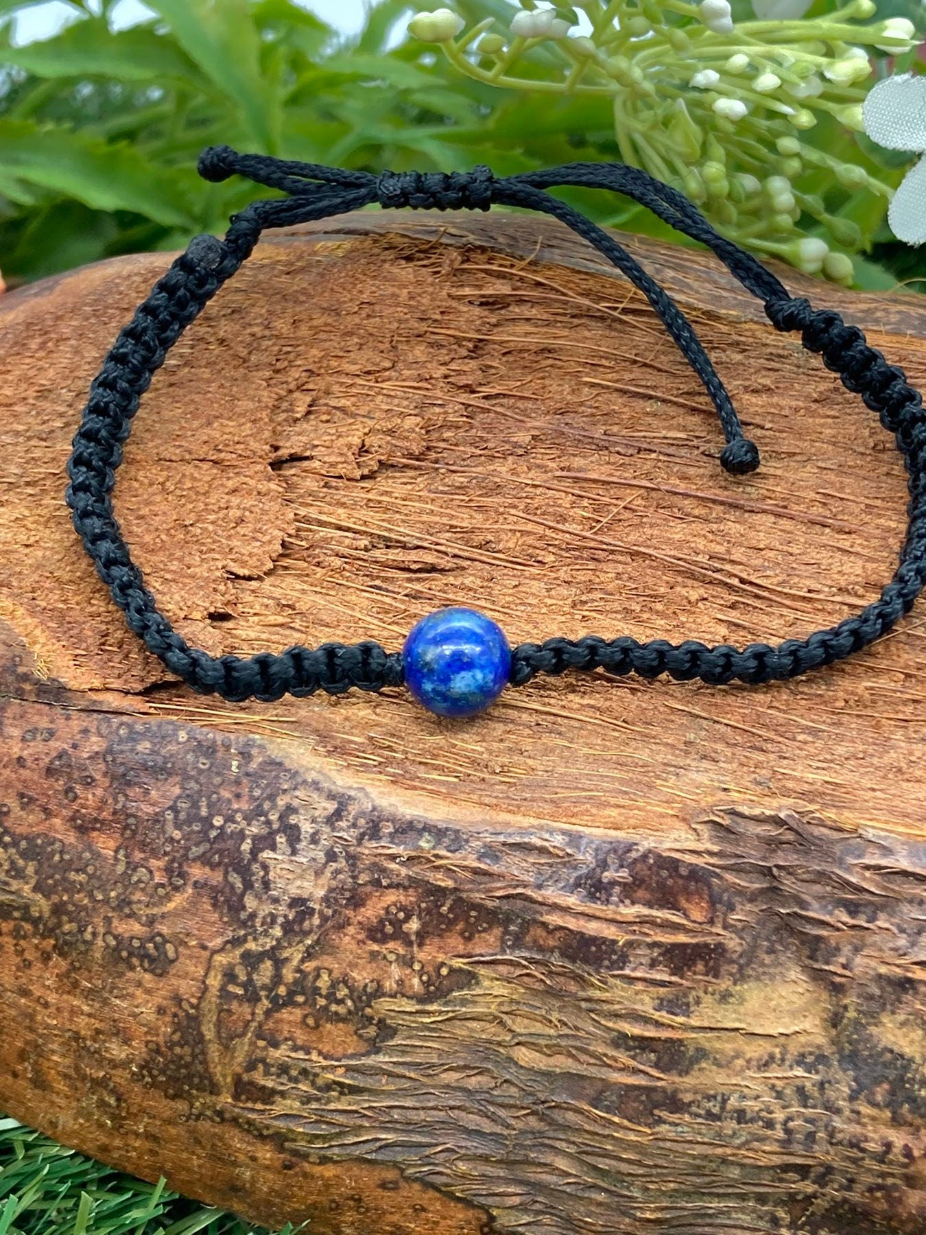 Βραχιόλι Lapis Lazuli Crystal Bead Χειροποίητο