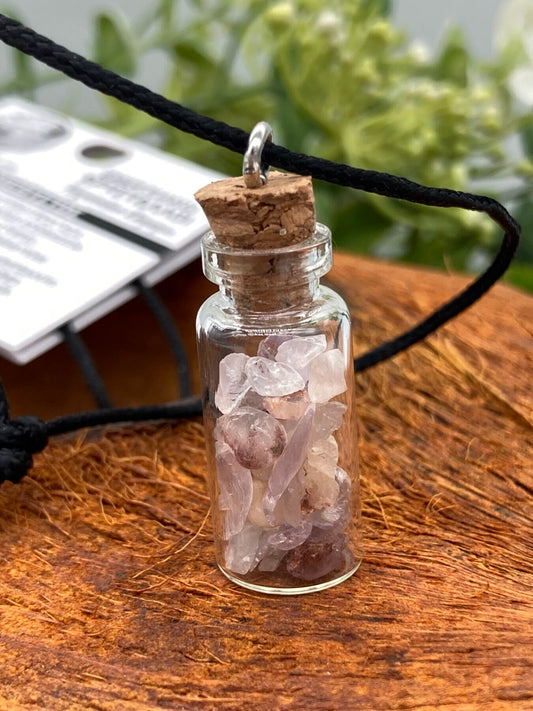 Amethyst Crystal Chips Necklace