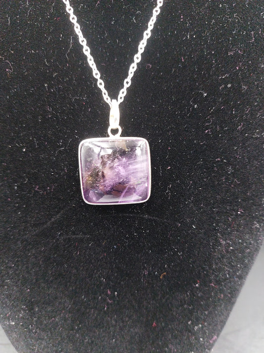 Ametrine Crystal Sterling Silver 925 Necklace