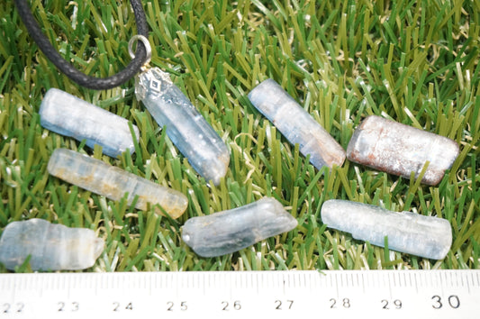 Blue Kyanite Crystal Necklace