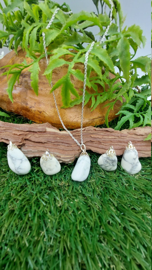 Howlite Crystal Necklace