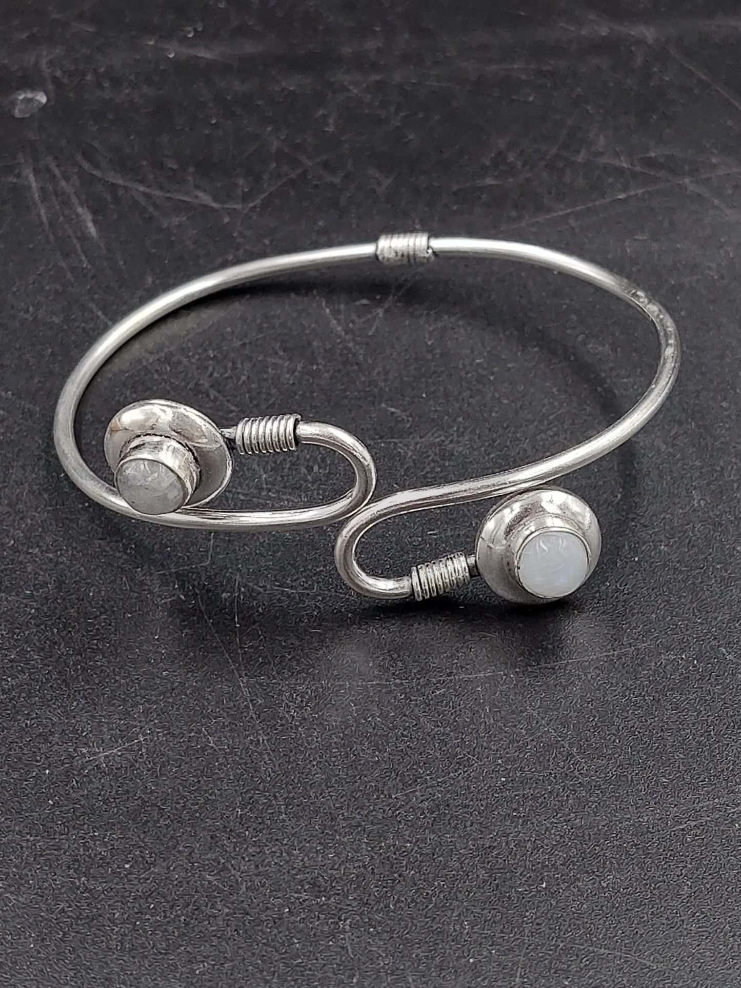 Moonstone Crystal Bracelet Silver Plated