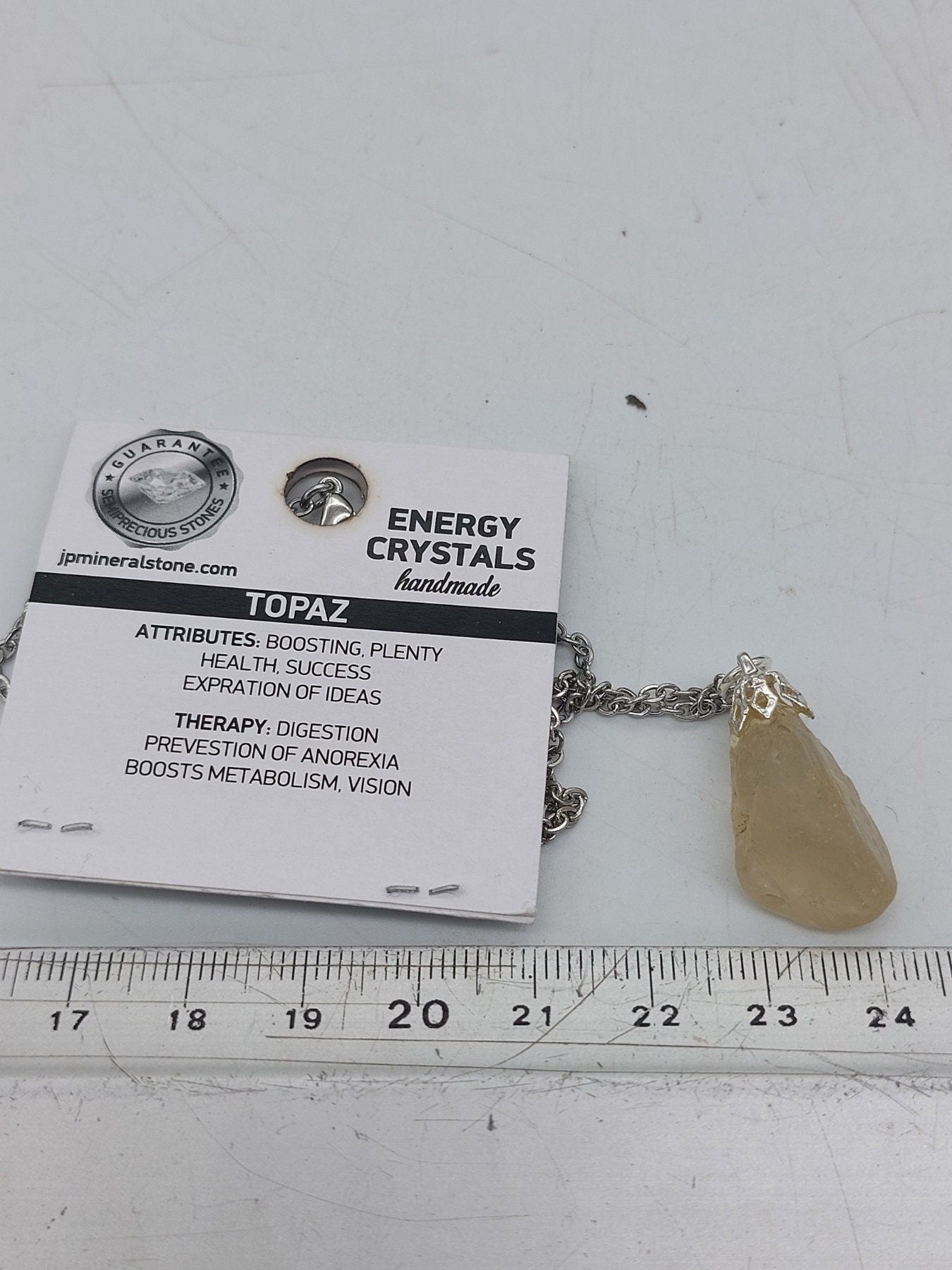 Natural Topaz Crystal Necklace