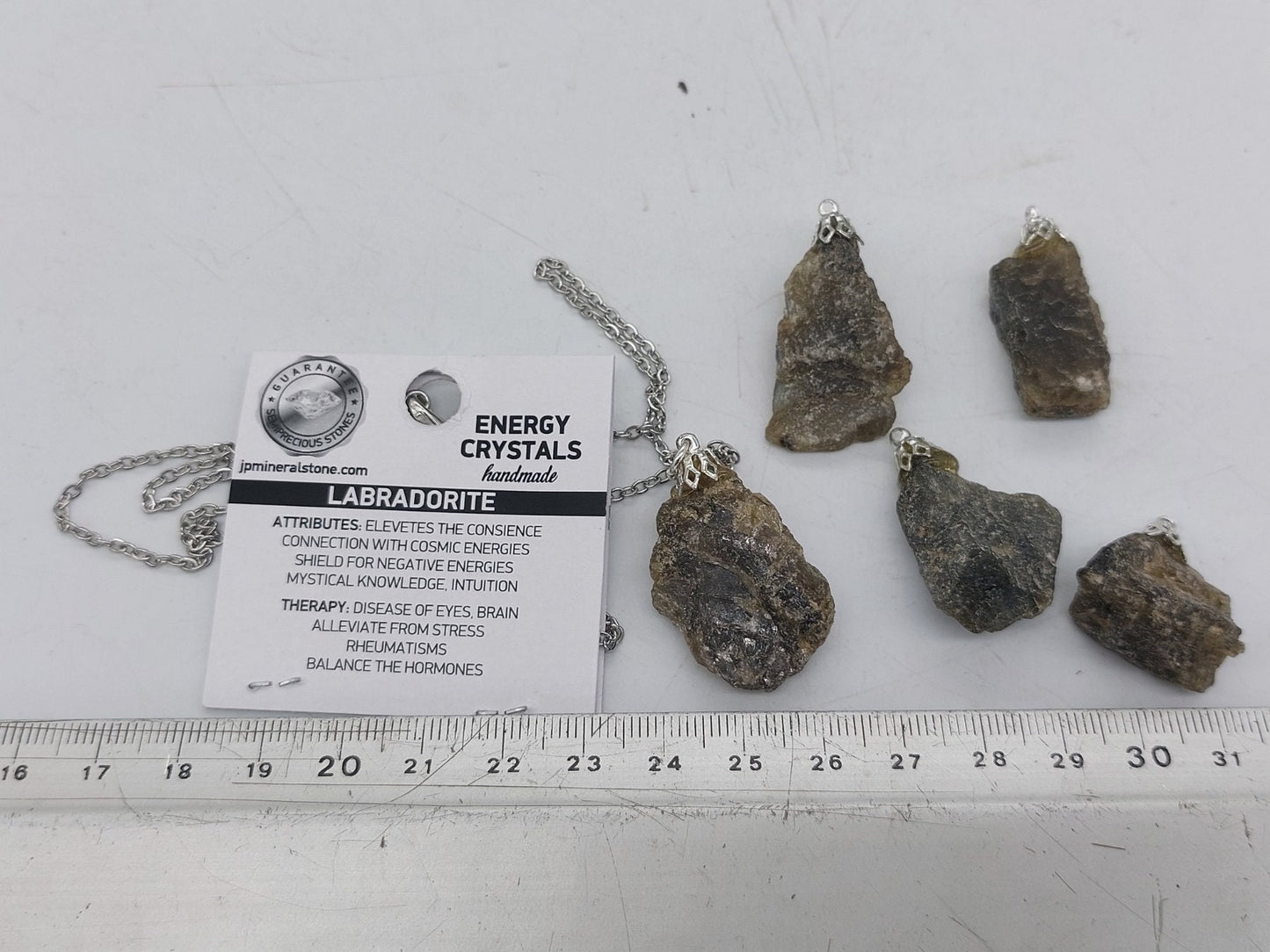 Natural Labradorite Crystal Necklace