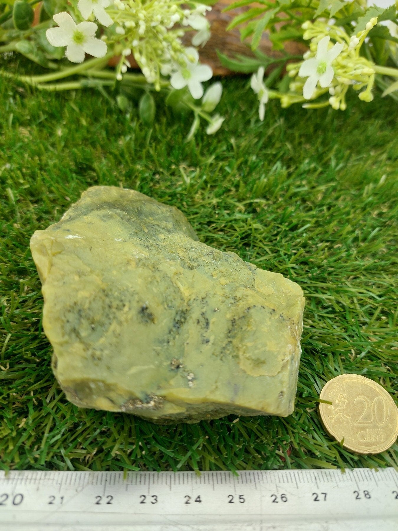 Serpentine with Pyrite Rough Crystal Rare Collector Piece  Home Decor