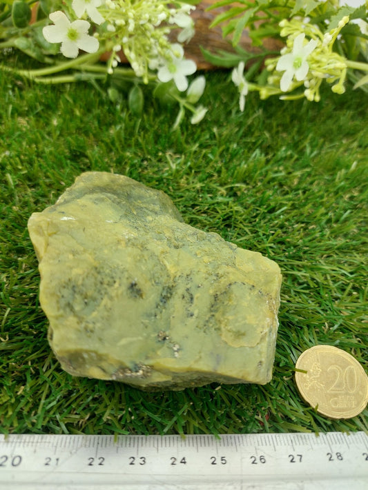 Serpentine with Pyrite Rough Crystal Rare Collector Piece  Home Decor