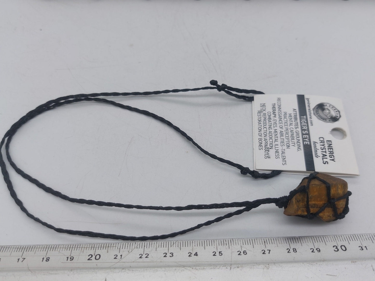 Tiger Eye  Macrame Wrapped Necklace - Protection Gift Accessories