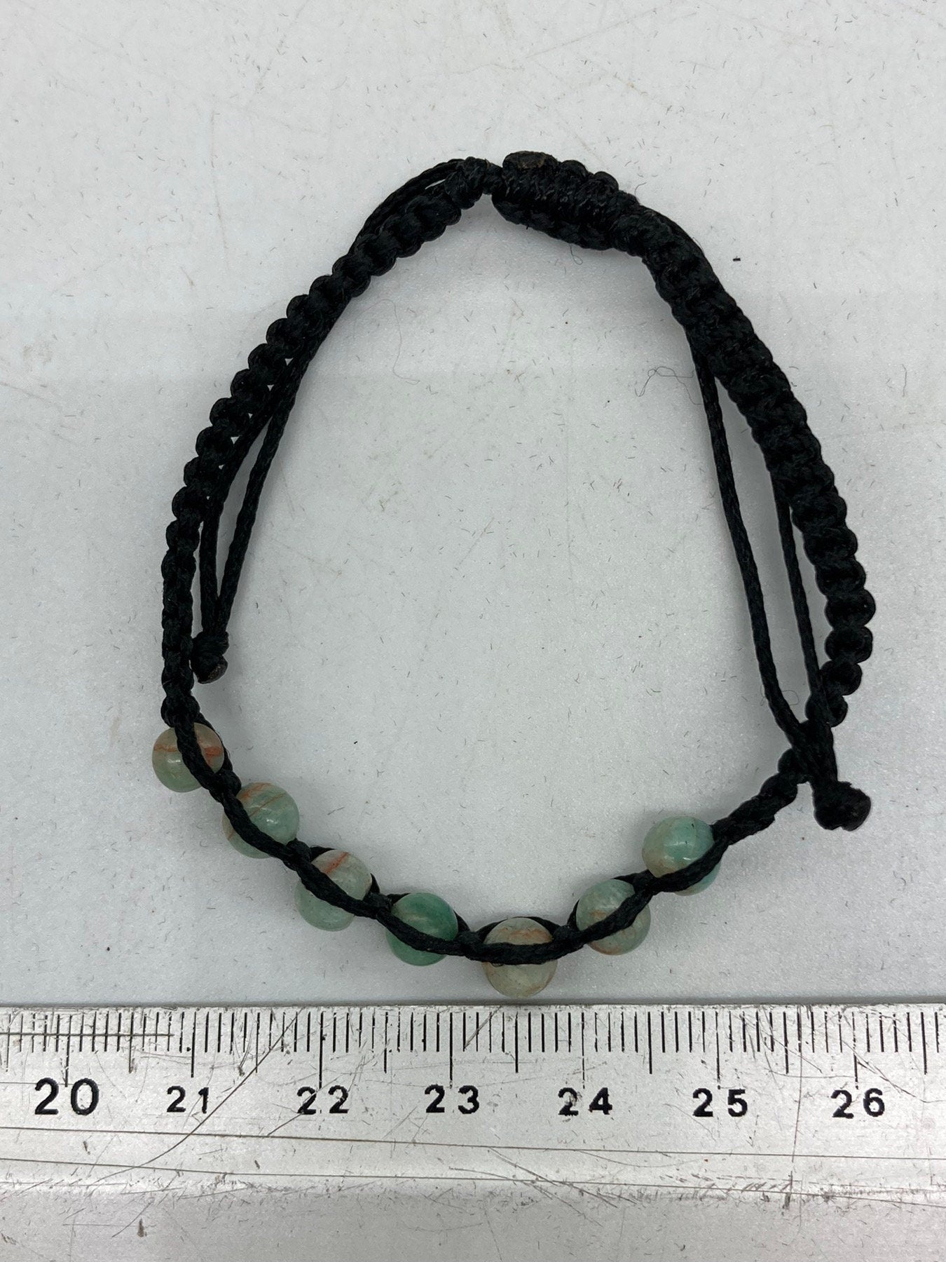 Amazonite Crystal Beads Macrame Bracelet