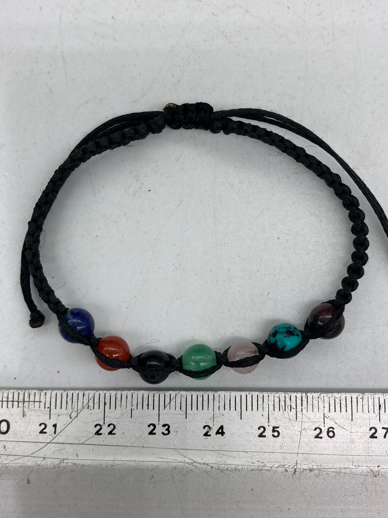 Chakra Crystals Beaded Macrame Bracelet