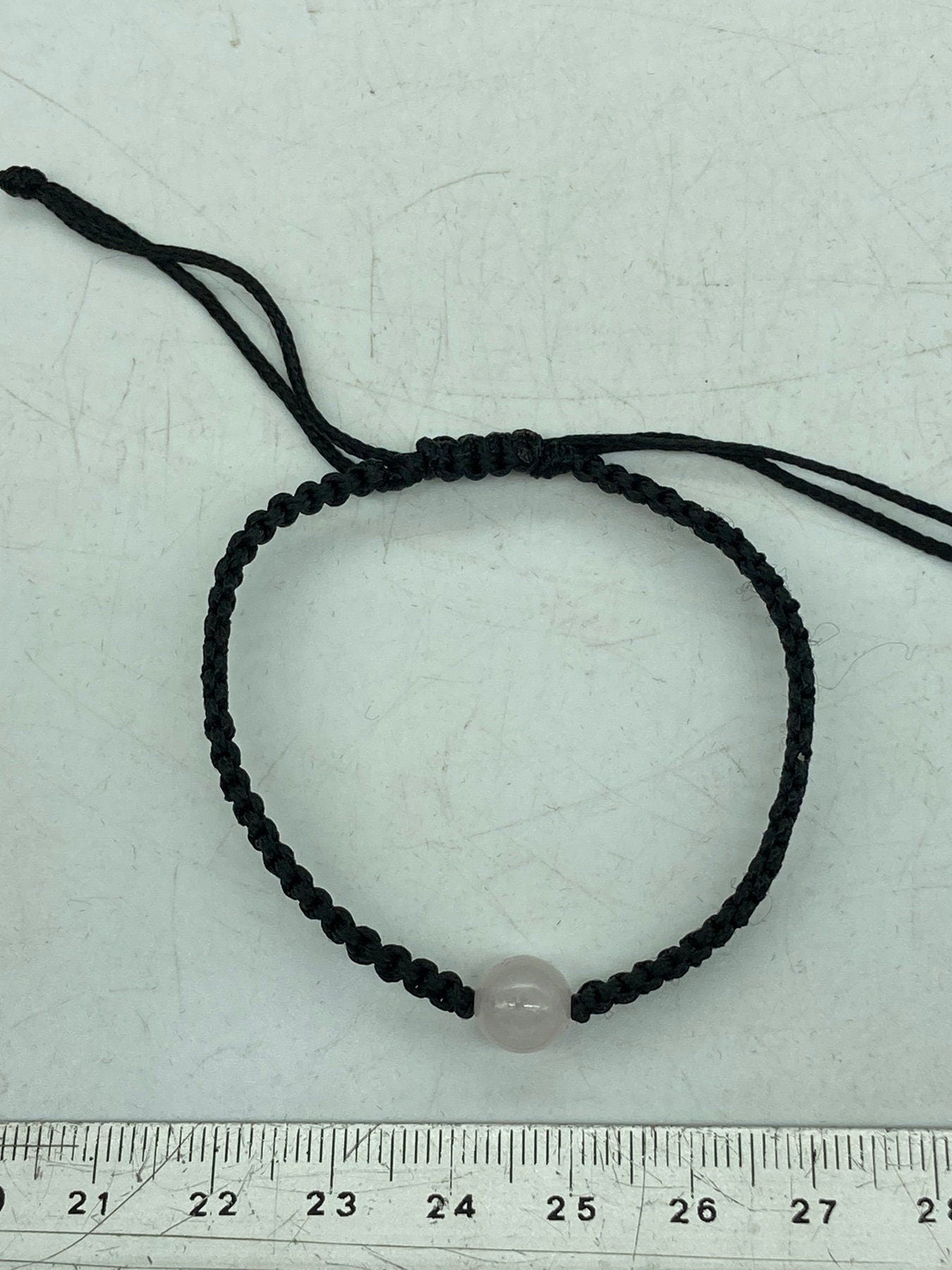 Rose Quartz Crystal Bead Bracelet