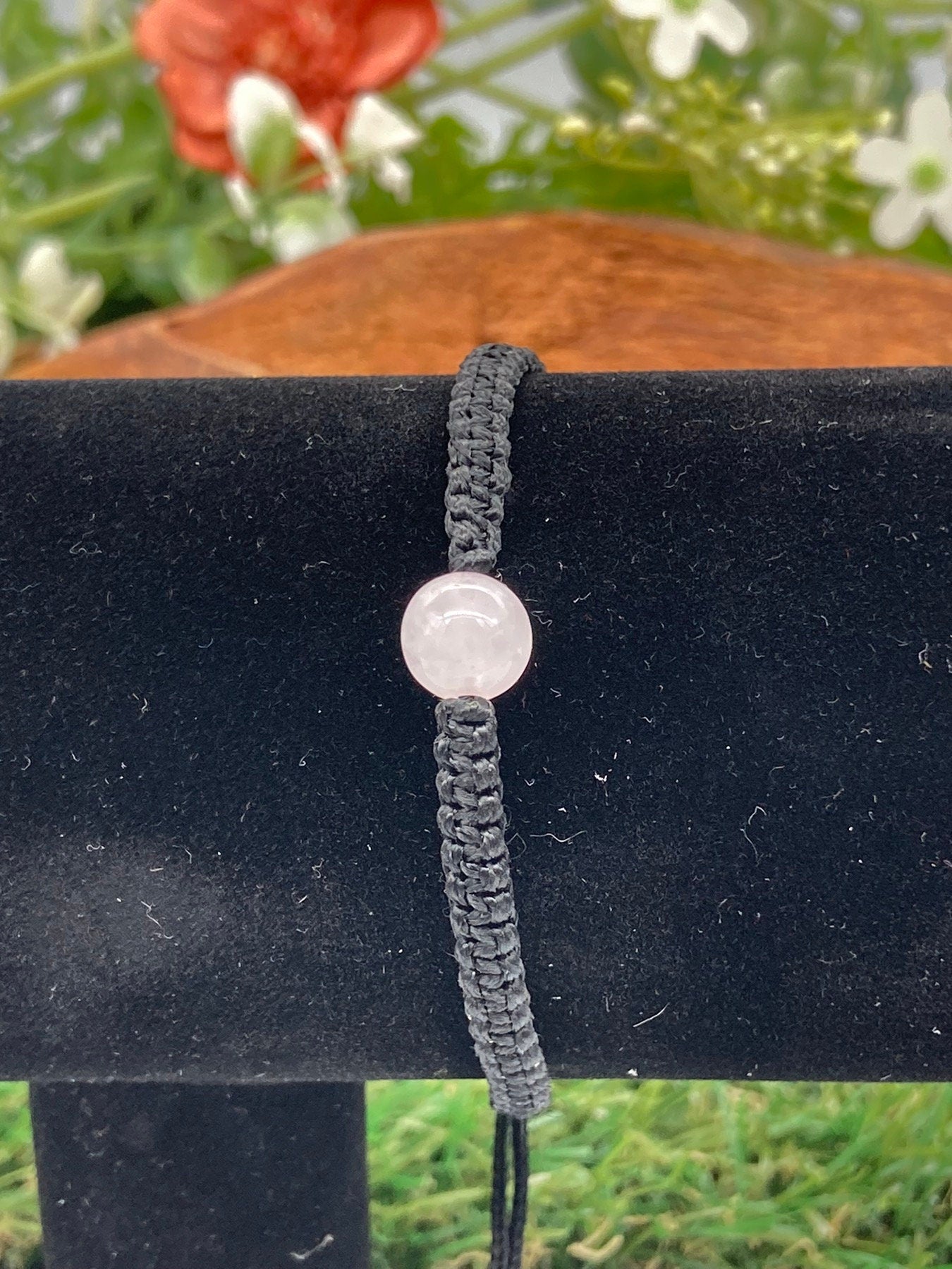 Rose Quartz Crystal Bead Bracelet