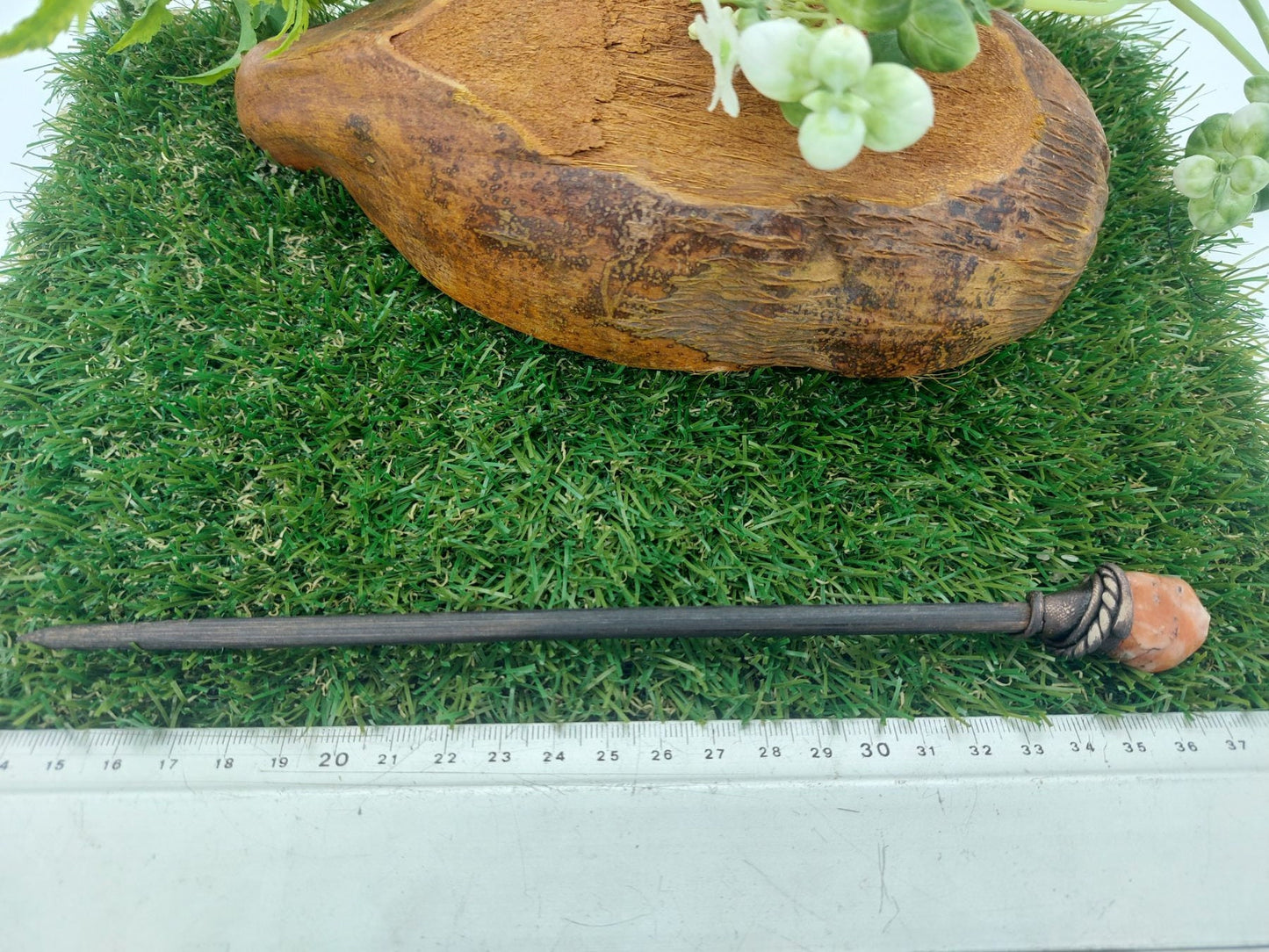 Orange Calcite Polished Crystal Wand -Fairy wand-Wizard wand-Nature Wand Healing Crystal Zodiac Mineral Stone