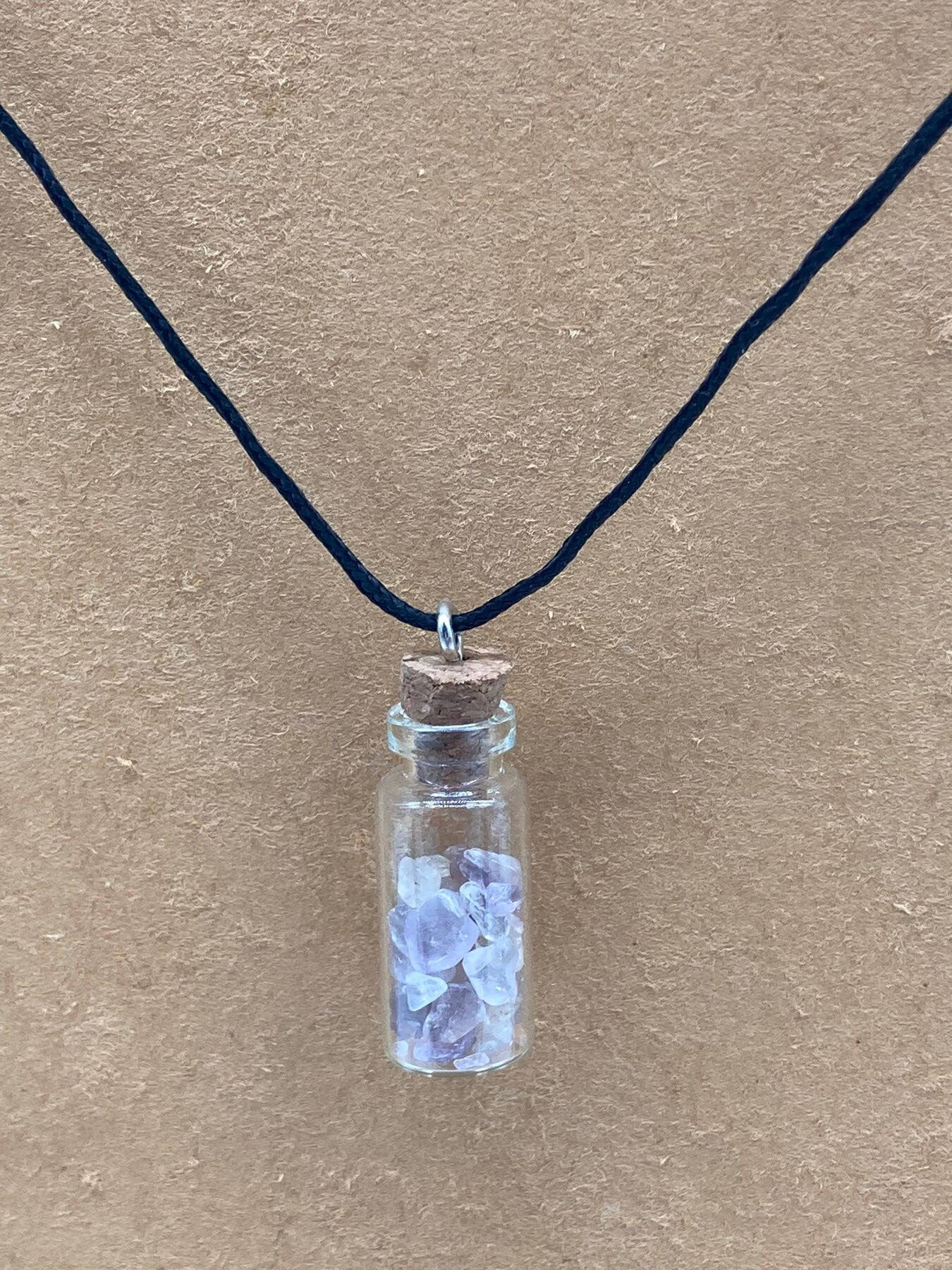 Amethyst Crystal Chips Necklace