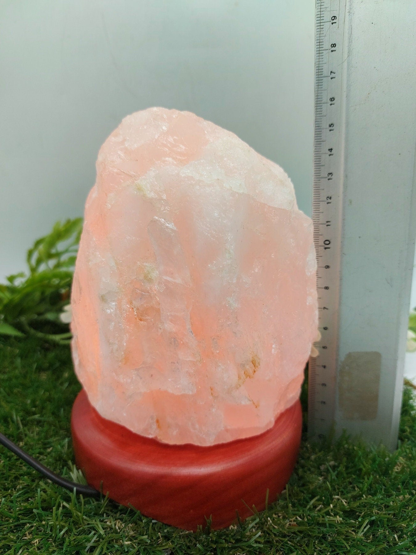 Rose Quartz Light Decor,Natural Crystal Lamps Decor,Wedding Decor,Home Lighting Decor,Healing Crystal Chakra Light,Birthday Gifts