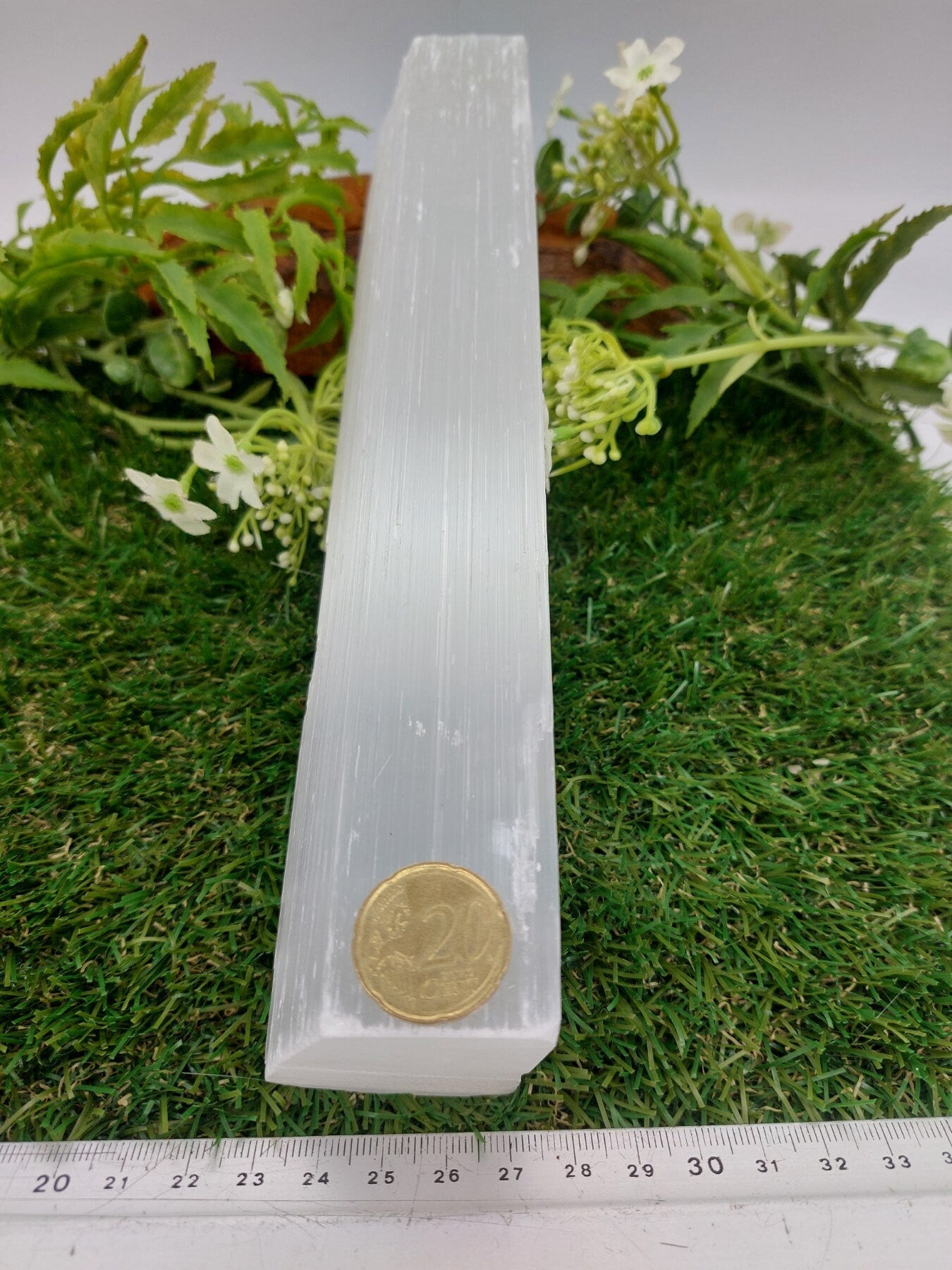 Selenite Crystal Raw Piece Bar Natural Healing Cleansing