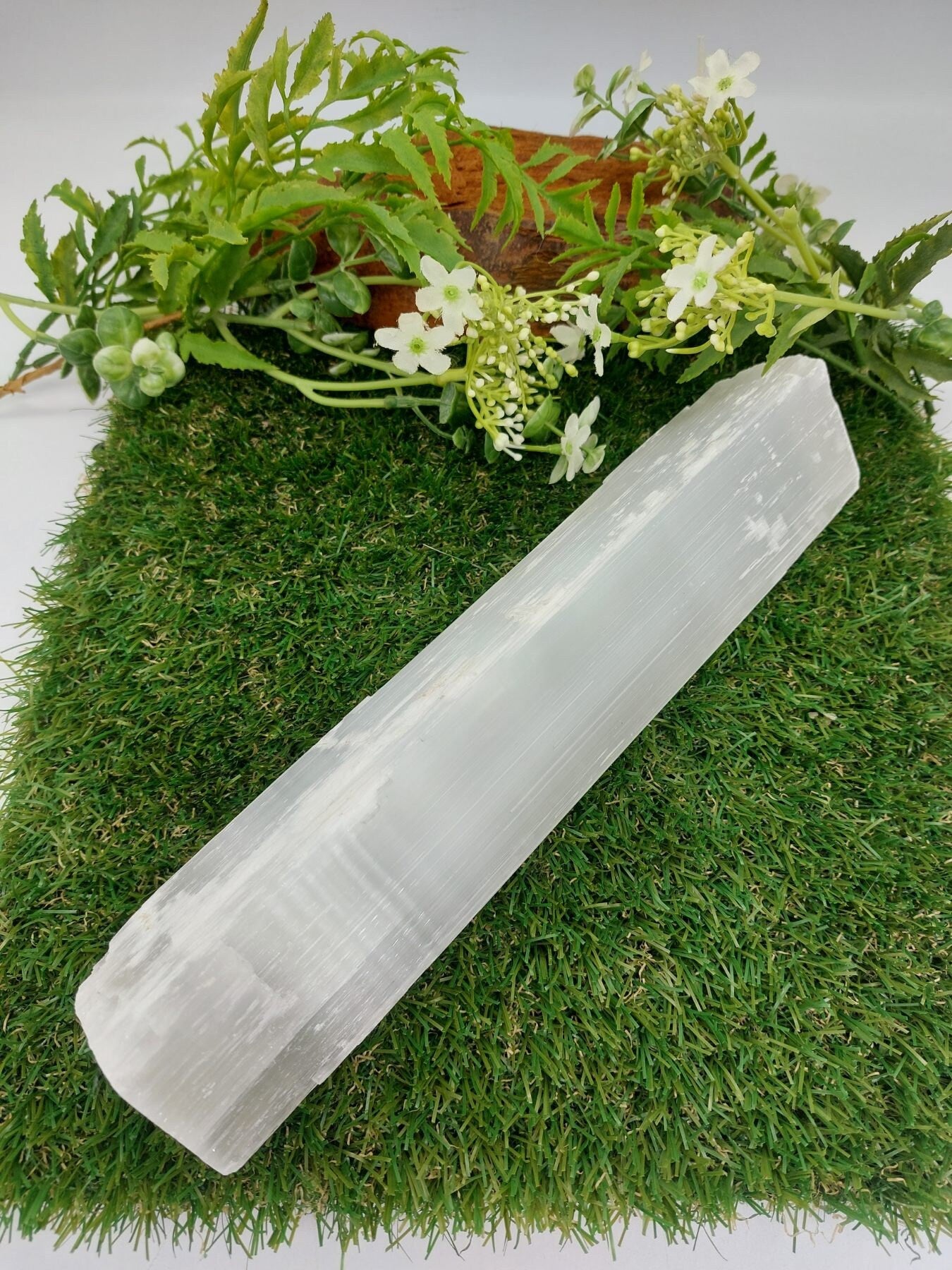 Selenite Crystal Raw Piece Bar Natural Healing Cleansing