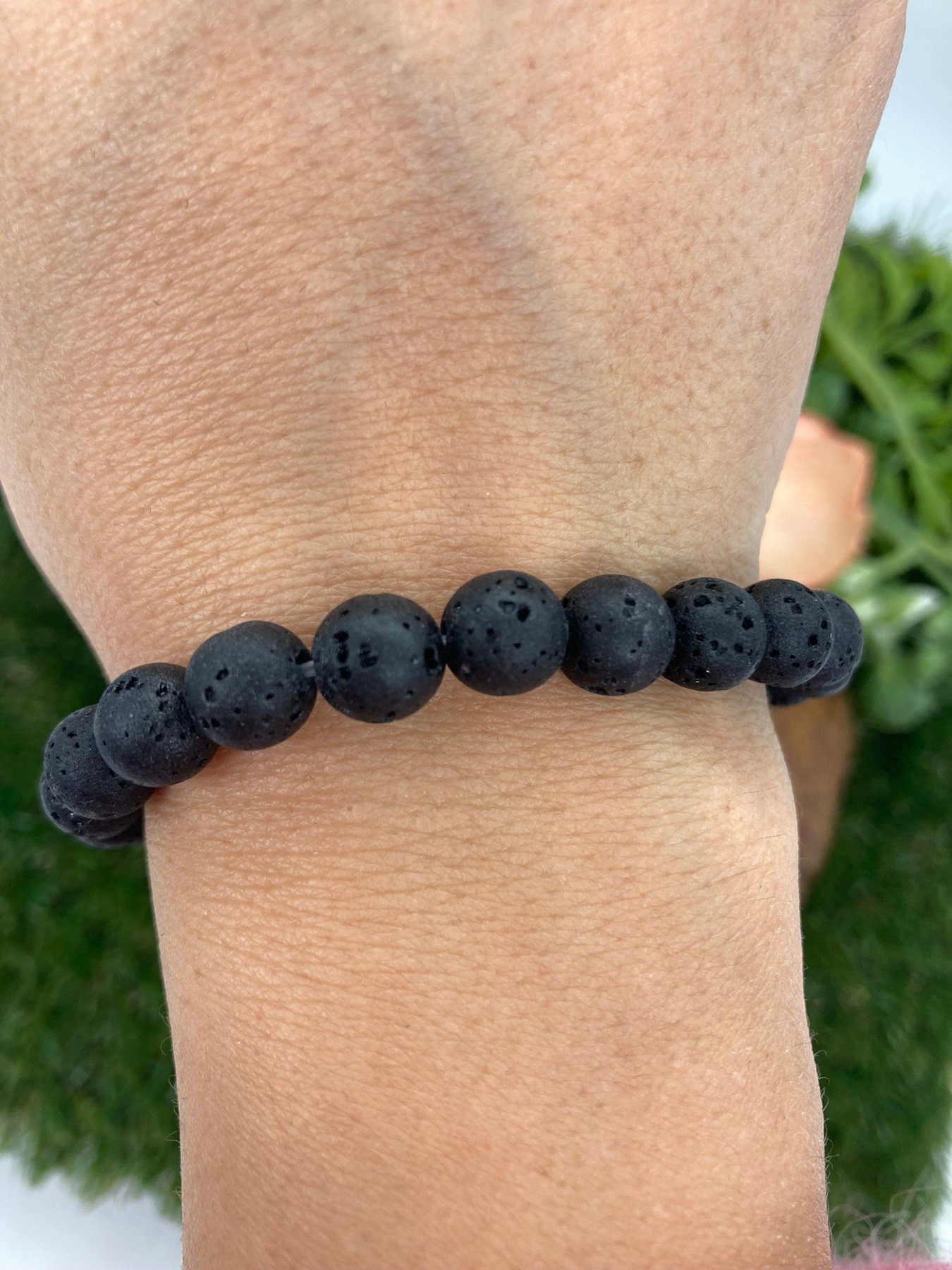 Lava Natural Stone 8MM Beads Bracelets, Wrist Gemstone Bracelet, Strechy Bracelet, Beaded Bracelet, Hand Made Gift, Crystal Bracelet