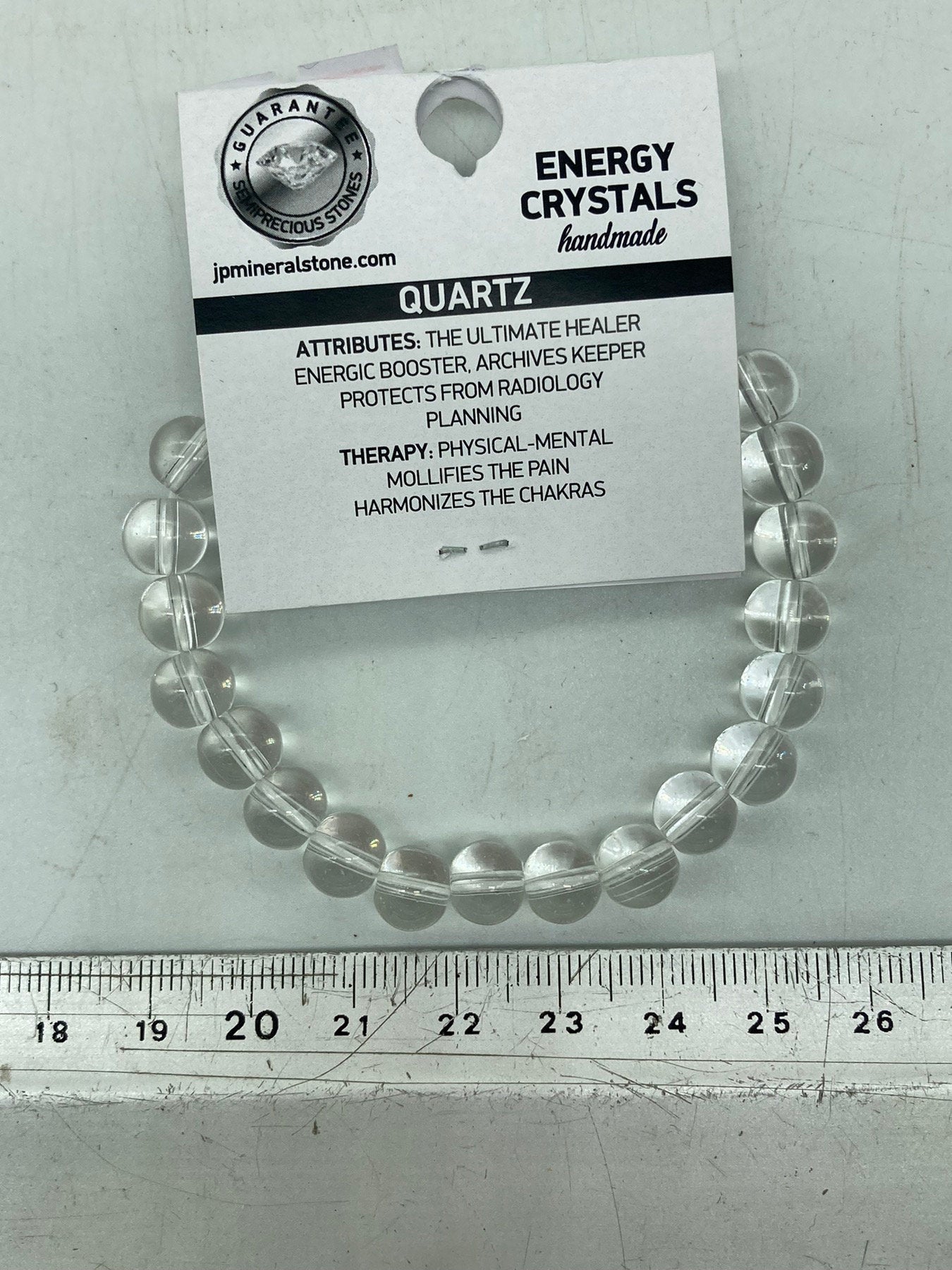 Clear Quartz Natural Crystal 8MM Beads Bracelets, Wrist Bracelet, Strechy Bracelet, Beaded Bracelet, Hand Made Gift, Crystal Bracelet