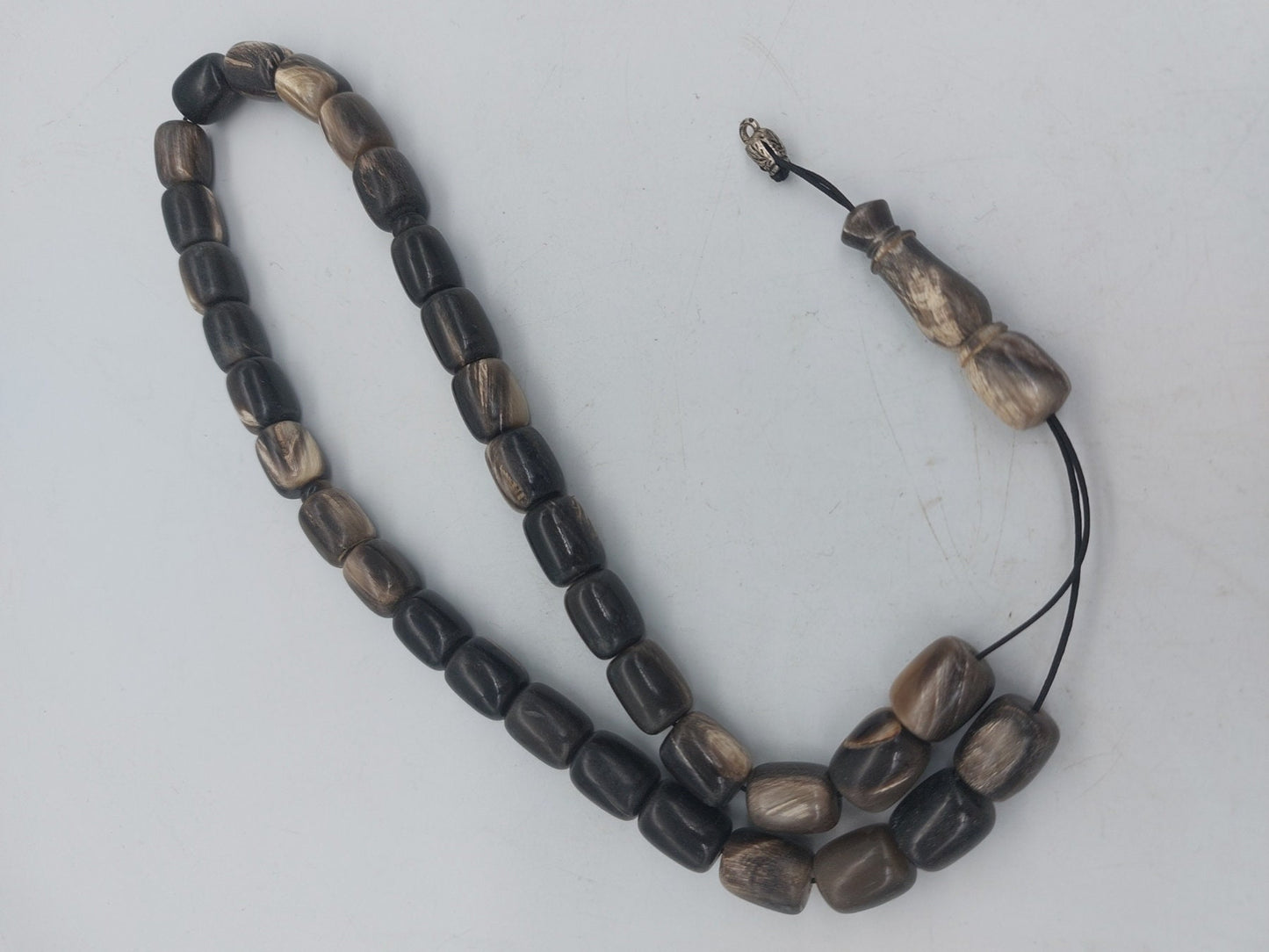 Bull Horn -Handmade-Worry beads-Meander-Greek kompoloi-Greek coulture-Gift idea-Men's accessories