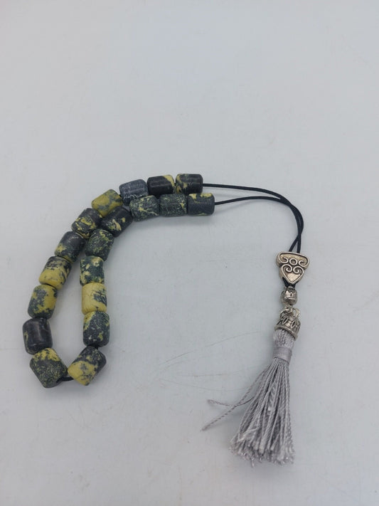 Serpentine Crystal -Handmade-Worry beads-Meander-Greek kompoloi-Greek coulture-Gift idea-Men's accessories