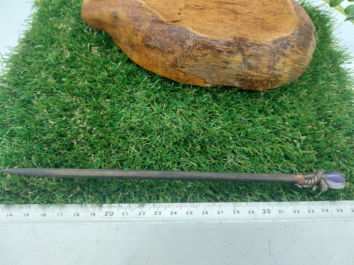 Purple Agate Crystal Wand -Fairy wand-Wizard wand-Nature Wand Healing Crystal Zodiac Mineral Stone