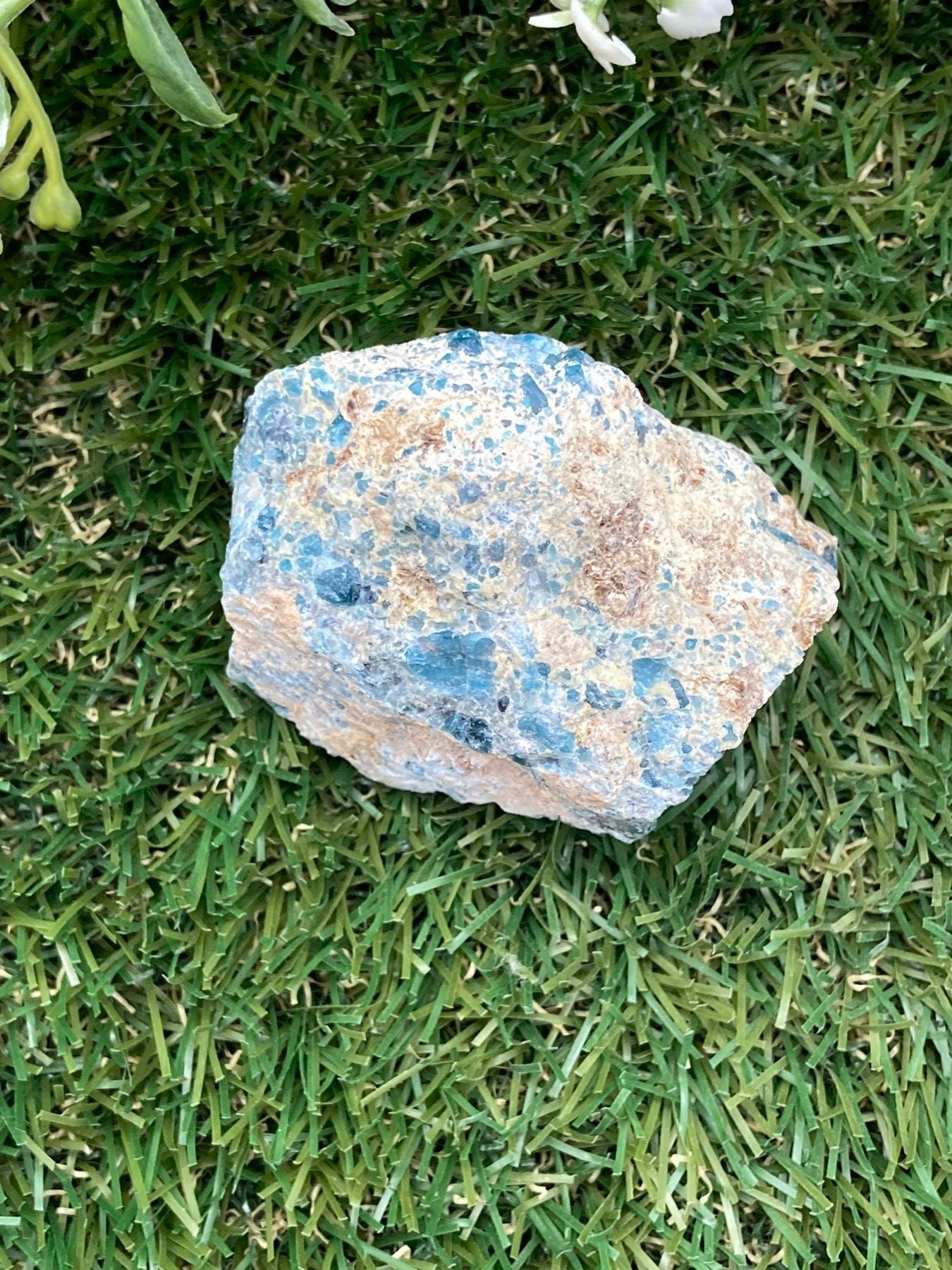 Natural Crystal Blue Apatite Collection Specimen Mineral