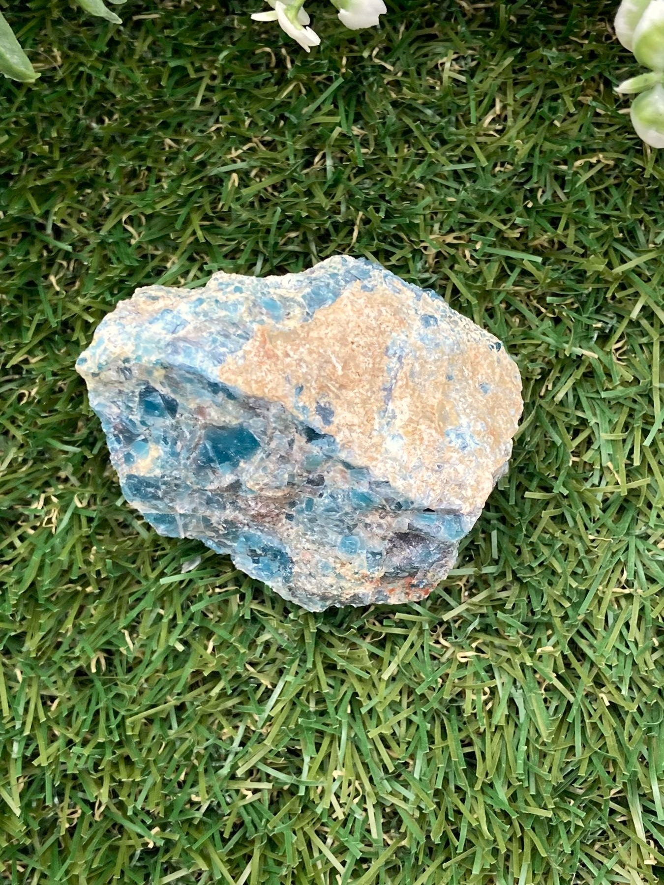 Natural Crystal Blue Apatite Collection Specimen Mineral