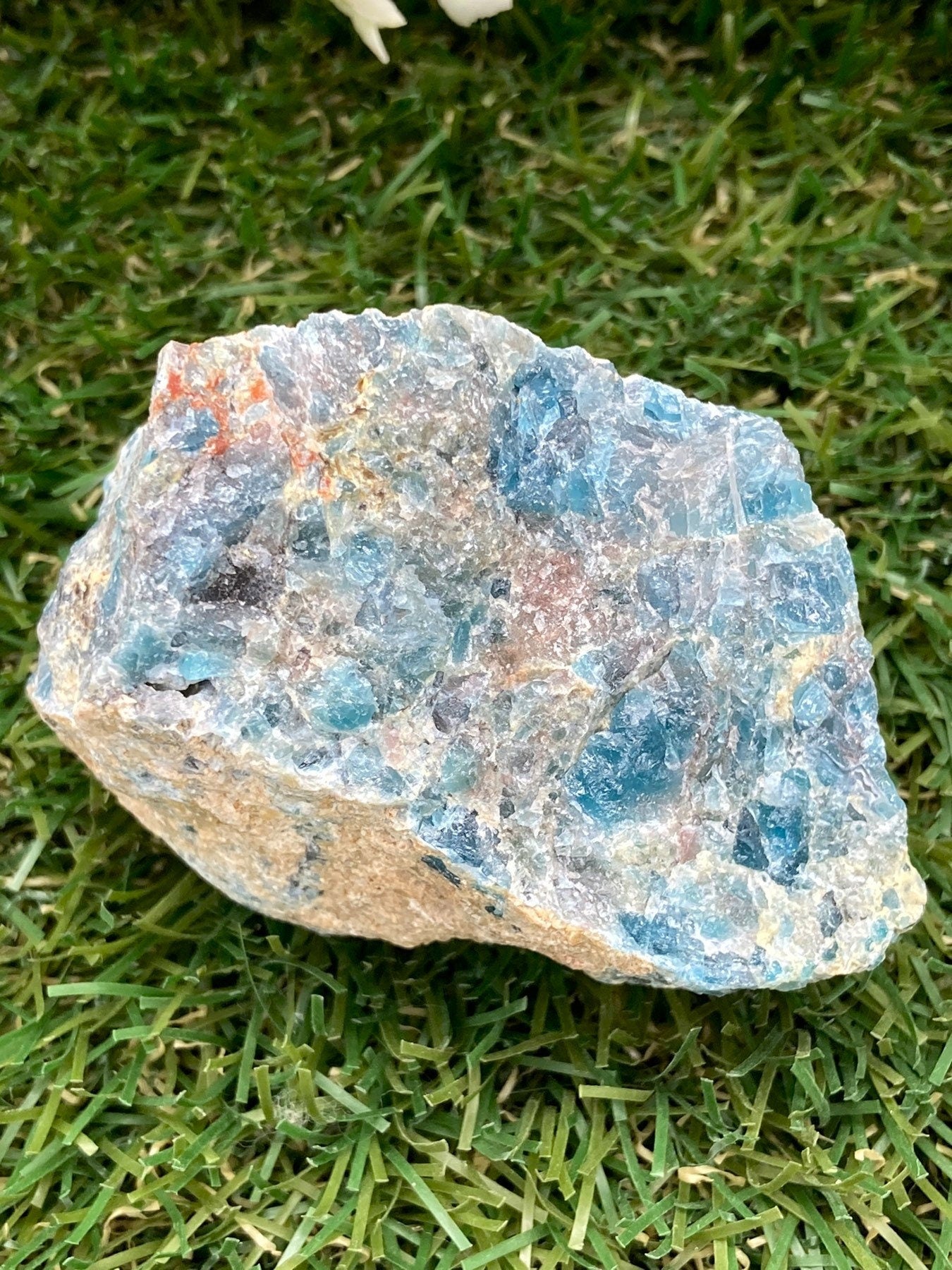 Natural Crystal Blue Apatite Collection Specimen Mineral