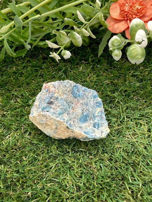 Natural Crystal Blue Apatite Collection Specimen Mineral