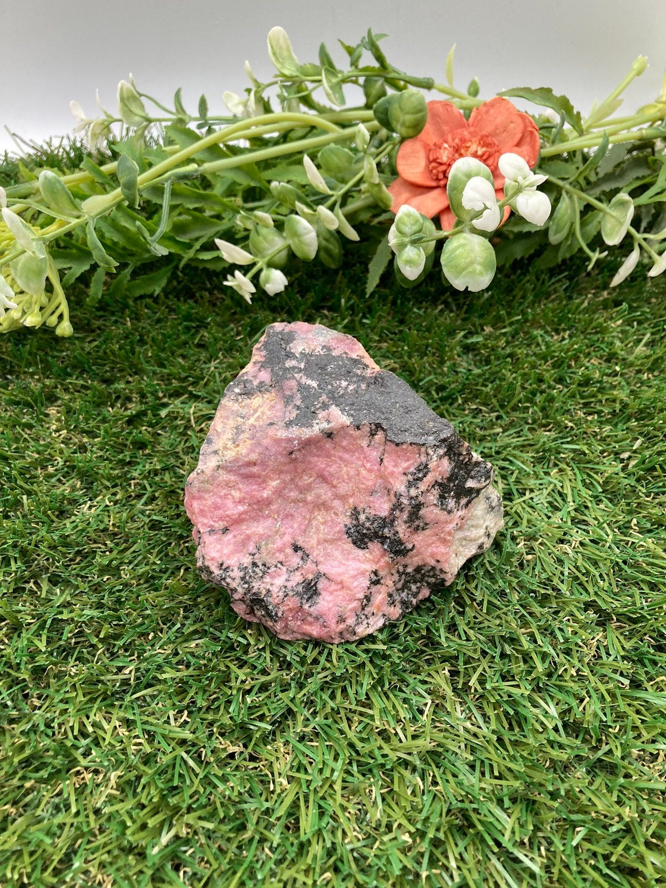 Rhodonite Natural Rough Crystal Mineral