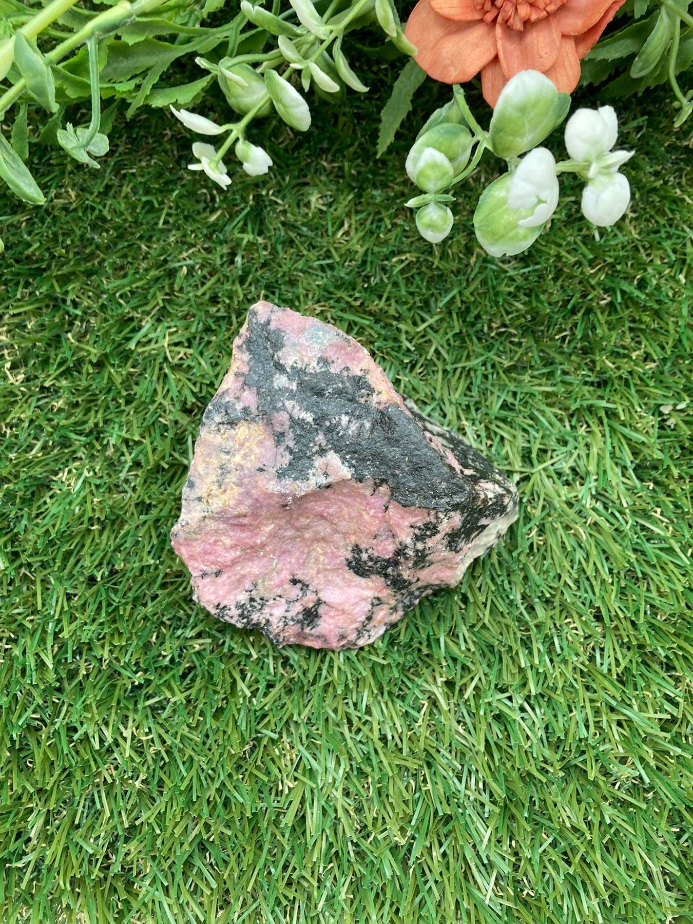 Rhodonite Natural Rough Crystal Mineral